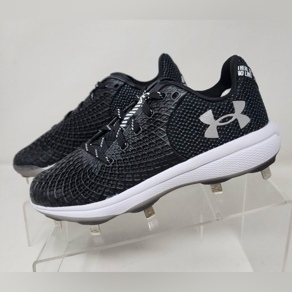Under Armour Glyde 2 MT Molded Softball Cleats Women's Size9Black Athletic Metal - Picture 3 of 10